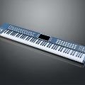 Professional Digital Electronic Keyboard With Touch Screen And Control Panel 3d model