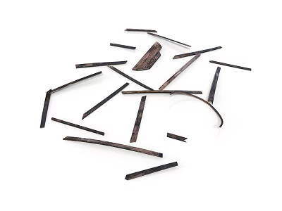 Practical Black And Brown Slender Clips For Daily Household Use 3d model