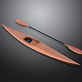 Lightweight Handcrafted Wooden Kayak And Paddle For Outdoor Water Activities