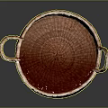 Durable Handwoven Round Storage Basket With Two Handles For Home Organizing