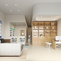 Modern Hospital Hospital Ward Registration Area 3d model