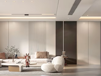 Modern Guest Restaurant 3d model