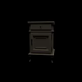 Elegant Wooden White Nightstand With Drawer Cabinet Door And Carved Legs