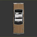 Vintage Brown And White Classic Sedan With Retro Design And Reflective Surface