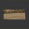 Long Decorative Wooden Board With Natural Landscape Pattern And Textured Surface Design