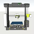High Precision Industrial 3D Printer With Metal Frame Printing Platform And Mechanical Components 3d model