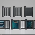 Public Facility Turnstiles With Various Designs And Advertising Screens For Public Areas