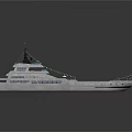 Luxury Yacht Water Transportation With Spacious Deck And Comfortable Seating Areas
