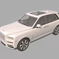 White Rolls Royce SUV Luxury Exterior Design With Chrome Grille And Leather Seats