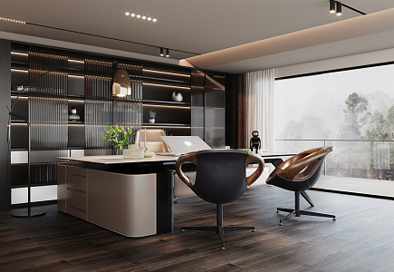 Modern Minotti Office 3d model