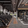 Modern Gym Interior With Fitness Equipment Training Machines And Bright Lighting