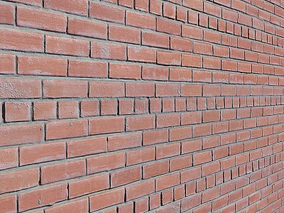 Red Brick Wall Structure With Classic Texture And Solid Architectural Design 3d model