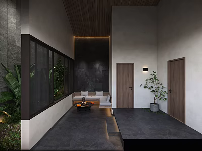 Modern Open Concept Kitchen Interior Design With Spacious Island And Appliances 3d model