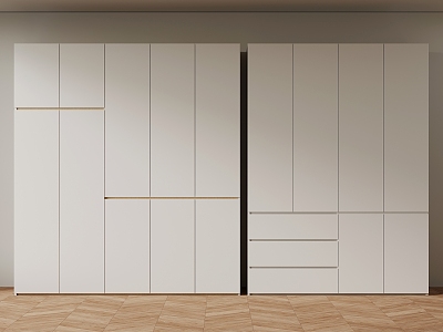 011 wardrobe modern wardrobe 3d model