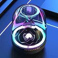 Harman Kardon Speaker With Transparent Dome Vibrant Colorful LED Lights And Modern Design