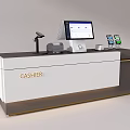 Reception desk Reception desk Cash register 3d model