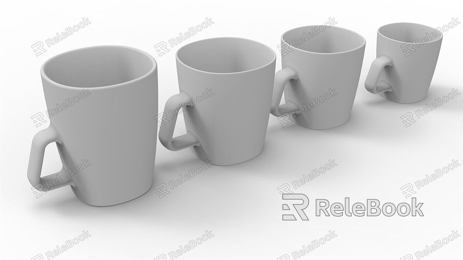 Modern Cup Mug Coffee Cup Glass model