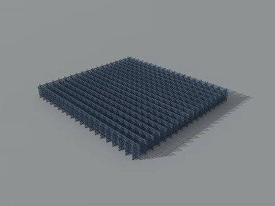 Modern steel mesh 3d model