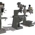 Heavy Duty Industrial Equipment With Drill Press Milling Machine And Radial Drill