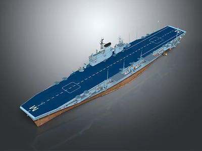 Space Exploration Aircraft Carrier Model Featuring Advanced Cosmic Technology 3d model