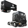 DAF Trucks In Gold White And Black With Front Grille Design And Headlights