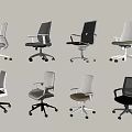 Various Ergonomic Mesh Office Chairs With Multiple Colors Designs And Casters
