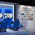 Vibrant Photo Spot With Orange Red Van Drinks Balloons Green Plant And Wooden Crates