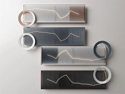 Modern wall decoration wall decoration pendant 3d model