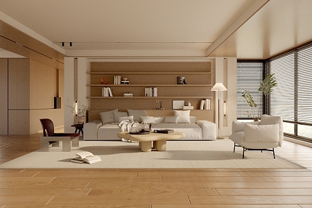 modern living room 3d model