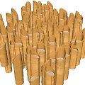 Lit Cylindrical Candles Arrangement Glowing Brightly In Dark Background