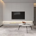 Modern Living Room Interior Design With Gray Sofa Coffee Table Rug And Scenic View