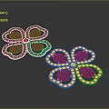 Butterfly Shaped Gold Earrings Adorned With Sparkling Diamonds And Intricate Design