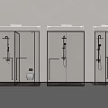 Modern Bathroom Design With Glass Shower Enclosures And Toilet Fixtures