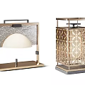 New Chinese Style Table Lamp 3d model