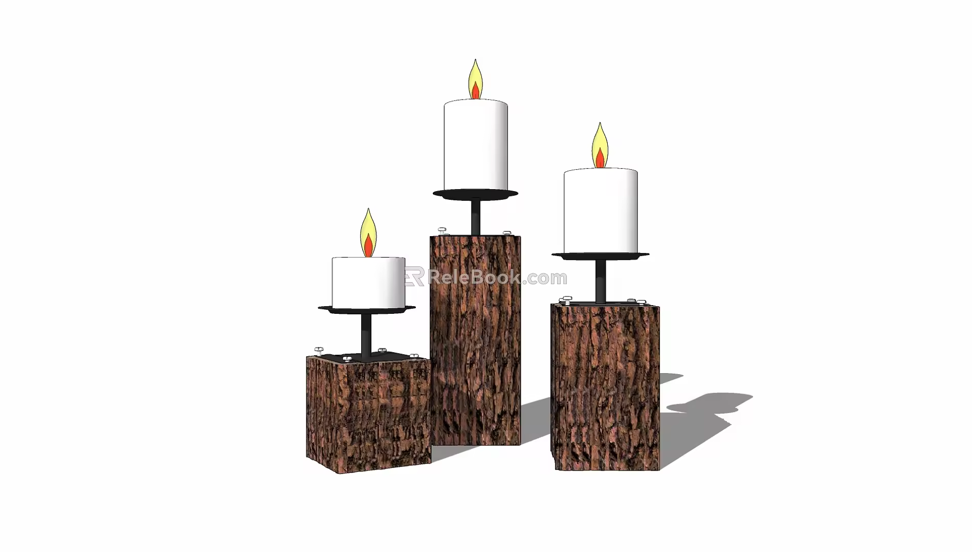Candlestick lamp 3d model