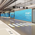 underground parking transportation facilities garage 3d model