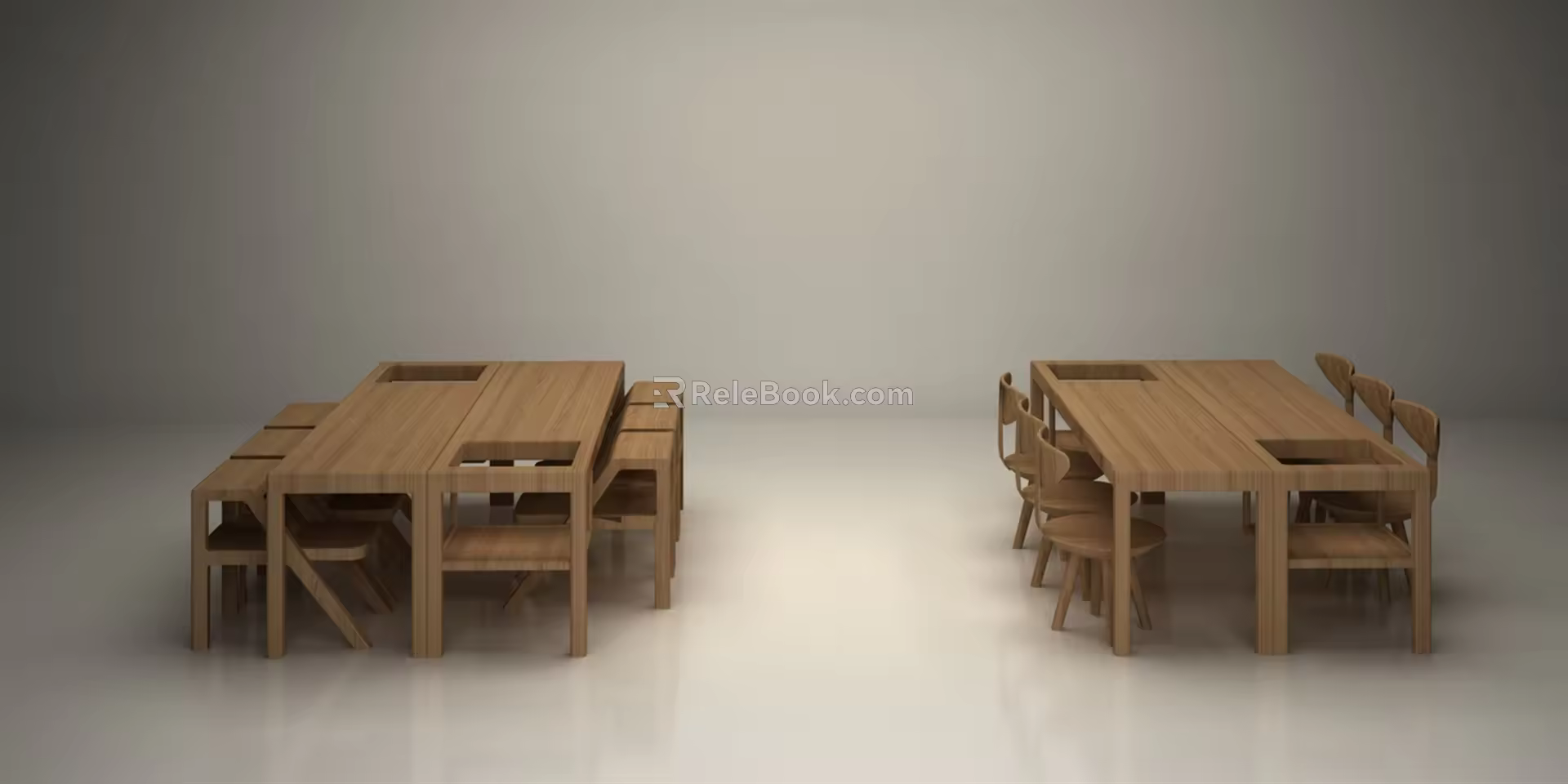 Modern Children's Tables and Chairs 3d model