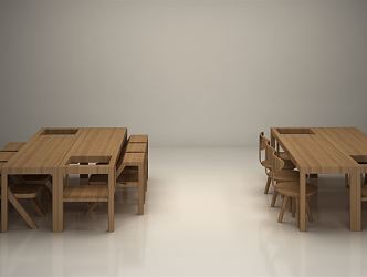 Modern Children's Tables and Chairs 3d model