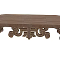 Elegant Outdoor Chair Design With Wooden Surface And Decorative Metal Scrollwork Frame