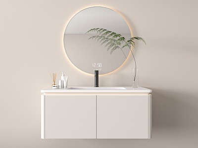 modern sink bathroom cabinet 3d model