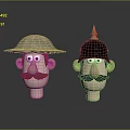 Head Character Portrait Head Various Heads Various Heads Head Carving Head Carving Portrait Face Carving 3d model