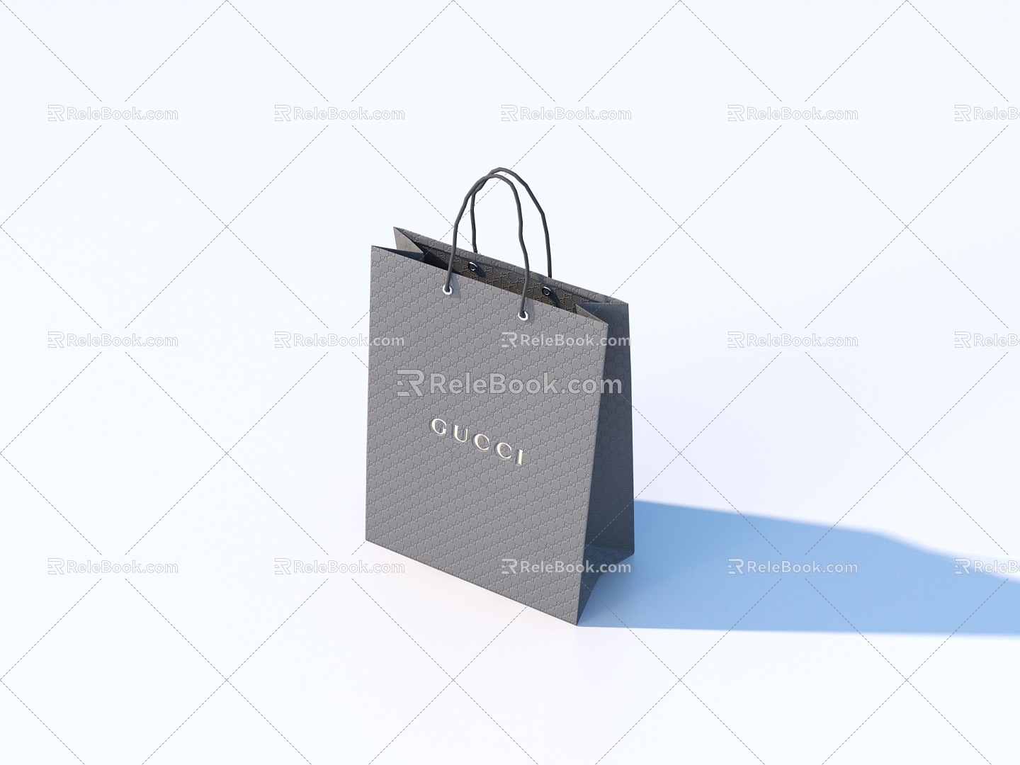 tote bag shopping bag paper bag commodity bag 3d model