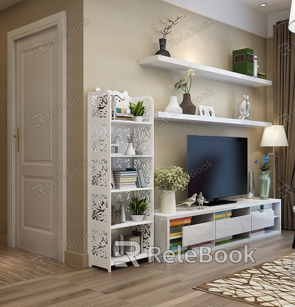 Decorative Cabinet Bookshelf 647 model