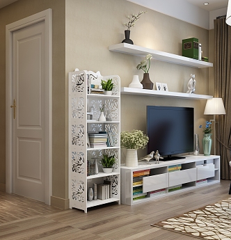 Decorative Cabinet Bookshelf 647 3d model