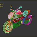Sleek Ducati Motorcycle With Red Black Body Sporty Frame And Modern Stylish Design