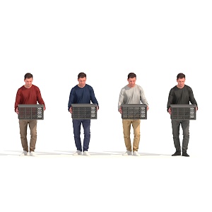 Character Standing Man 3d model