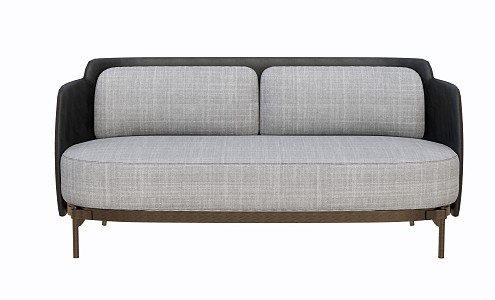 modern double sofa leisure sofa 3d model