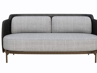 modern double sofa leisure sofa 3d model