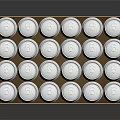 Captain Beer 24 Cans Packaged In White Carton With Yellow Logo On Cans