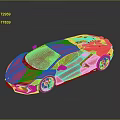 Red Sports Car With Sleek Aerodynamic Design And Black Alloy Wheels On Reflective Surface
